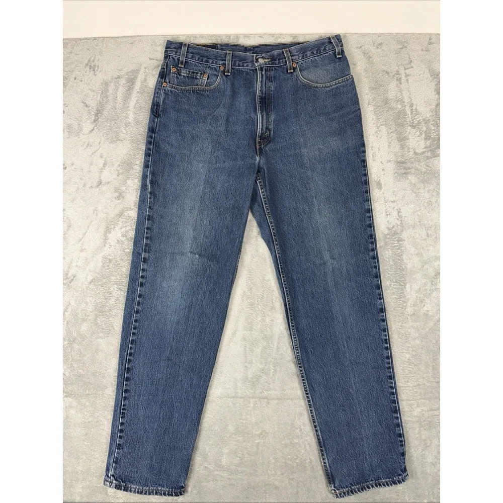 Vintage Levis 550‎ Jeans 38 x 34 Medium Wash Straight Blue Red Tab Denim
